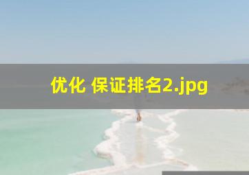 优化 保证排名
