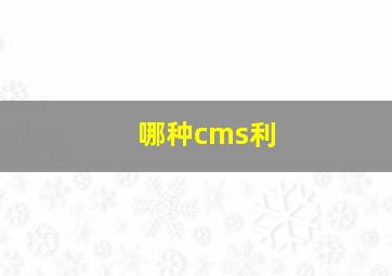 哪种cms利
