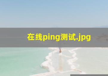在线ping测试