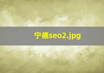 宁德seo