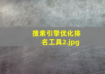 搜索引擎优化排名工具