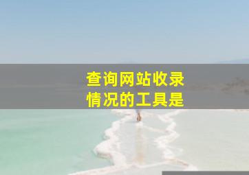 查询网站收录情况的工具是