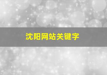 沈阳网站关键字