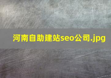 河南自助建站seo公司