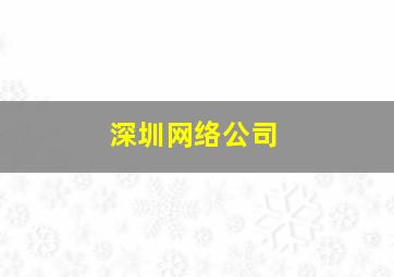 深圳网络公司