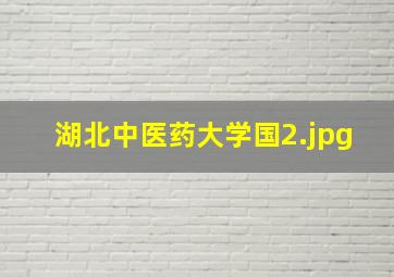 湖北中医药大学国