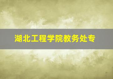 湖北工程学院教务处专