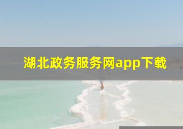 湖北政务服务网app下载