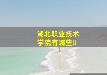 湖北职业技术学院有哪些�