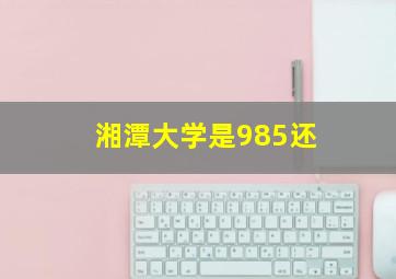 湘潭大学是985还