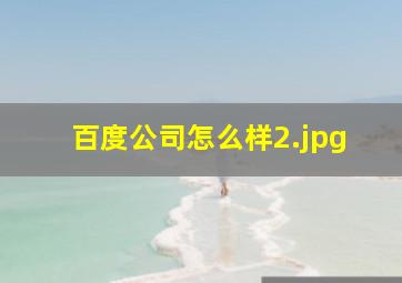 百度公司怎么样