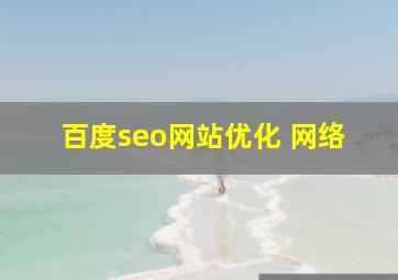 百度seo网站优化 网络
