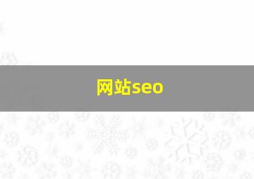 网站seo 
