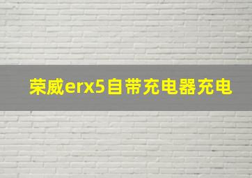 荣威erx5自带充电器充电