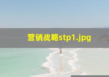 营销战略stp