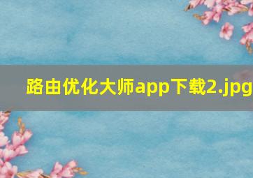 路由优化大师app下载