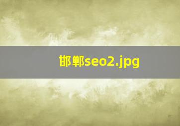 邯郸seo