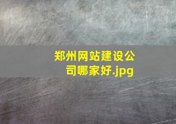 郑州网站建设公司哪家好