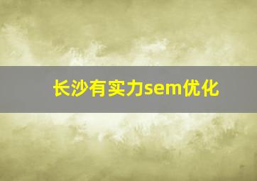 长沙有实力sem优化