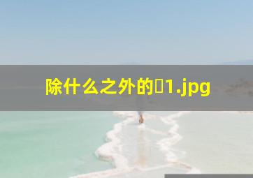除什么之外的�