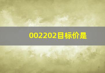 002202目标价是