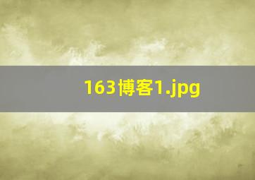 163博客