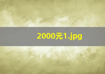 2000元