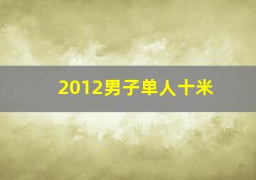2012男子单人十米