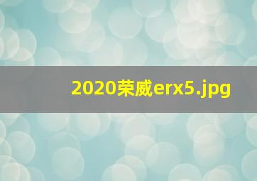 2020荣威erx5