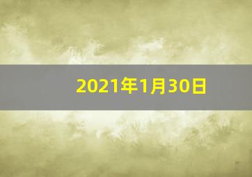 2021年1月30日