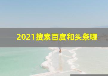 2021搜索百度和头条哪