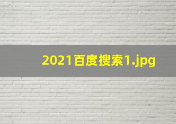 2021百度搜索