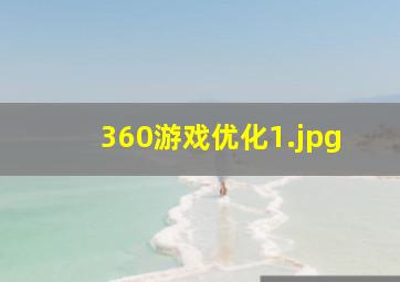 360游戏优化