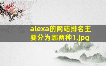 alexa的网站排名主要分为哪两种