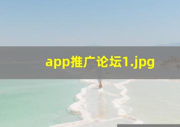 app推广论坛