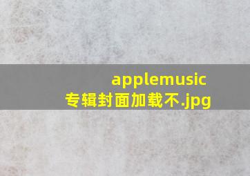 applemusic专辑封面加载不