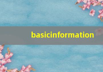 basicinformation