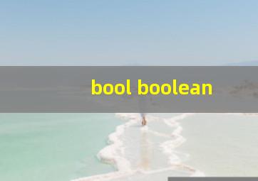 bool boolean