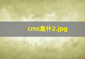 cms是什