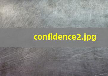confidence