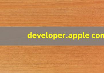 developer.apple com