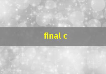 final c