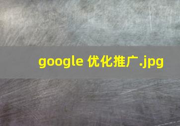 google 优化推广