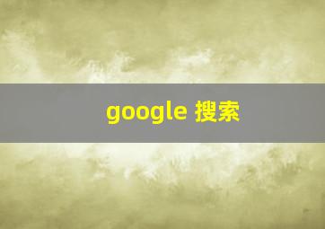 google 搜索 