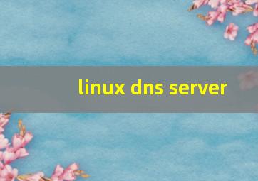 linux dns server