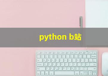 python b站