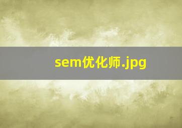 sem优化师