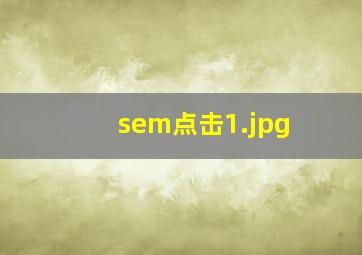sem点击