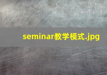 seminar教学模式
