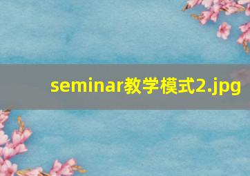 seminar教学模式
